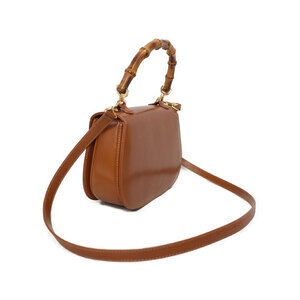 Gucci Handbag Bamboo Shoulder Bag Top Handle Leather